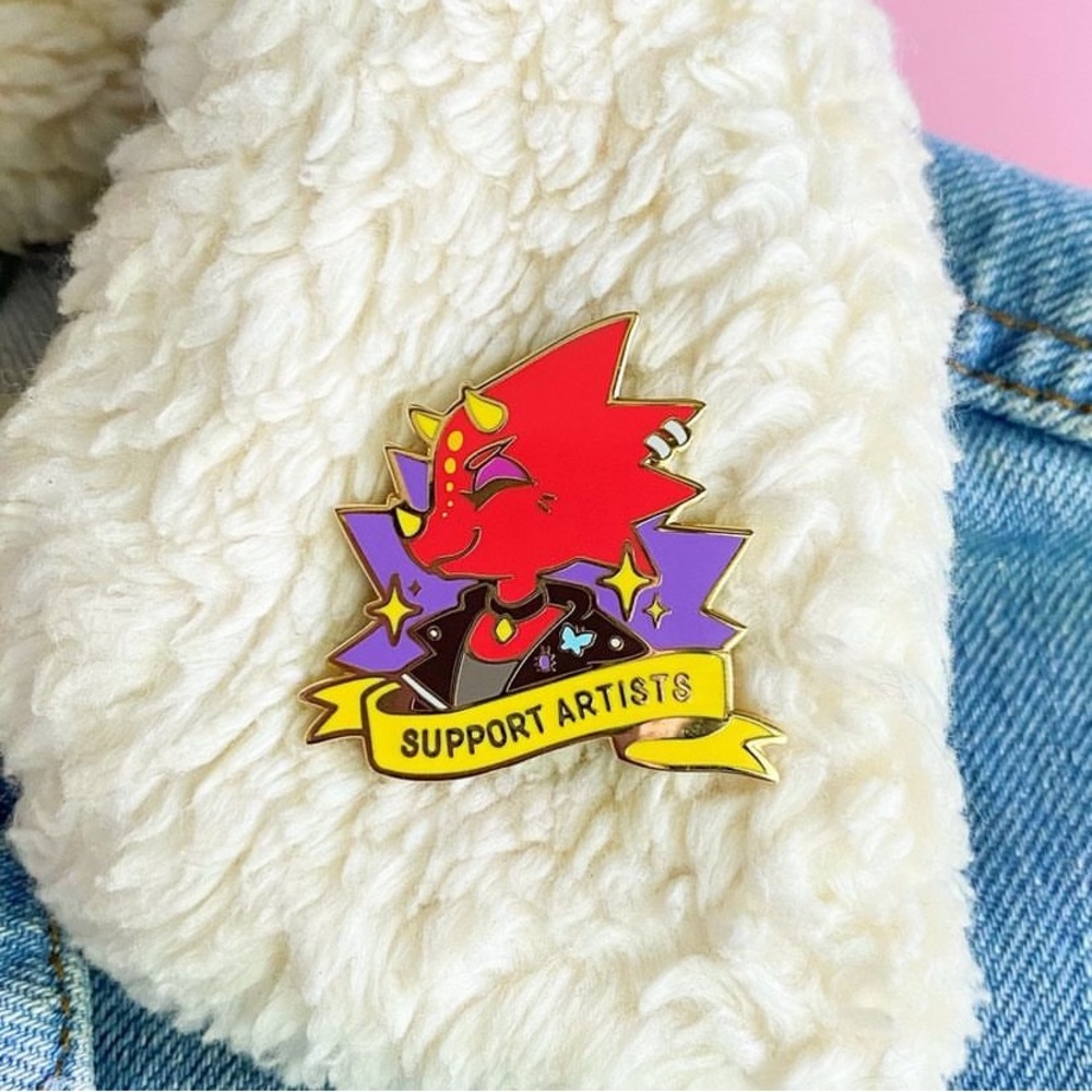 Sugarbones animal crossing enamel pin
